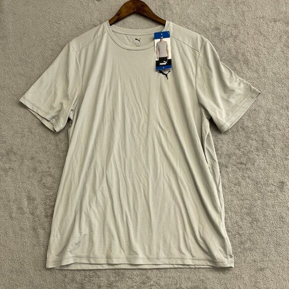 NEW Puma Men's L Active Tee Athletic Tan - Picture 1 of 9